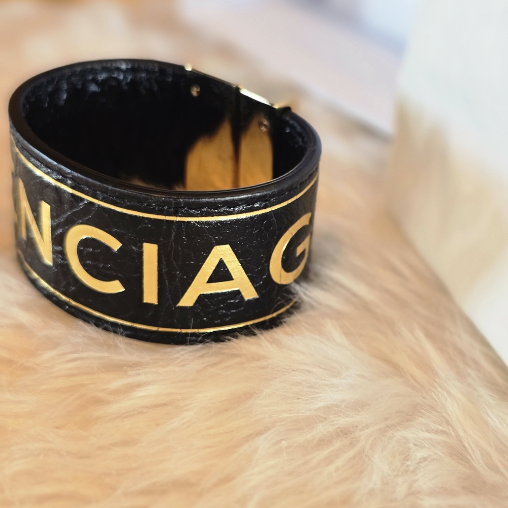 Balenciaga Black and Gold Bracelet - Picture 6 of 7